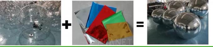 Quả cầu gương treo lơ lửng óng ánh khổng lồ, quả bóng gương bơm hơi PVC 5