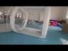 4m Dia minh bạch rõ ràng Trại cắm trại bong bóng có mái vòm có đường hầm kín không khí