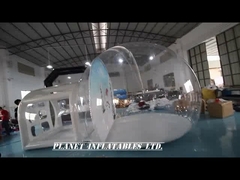 Lều bong bóng cầu tuyết bơm 4m với nền đường đi